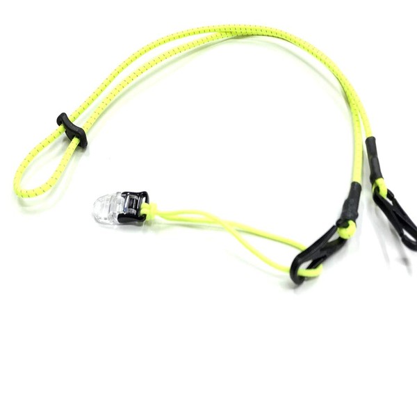 Milano Mask Neck Strap with Clip (Yellow), Made in Japan, Mask Belt, Mask Cord