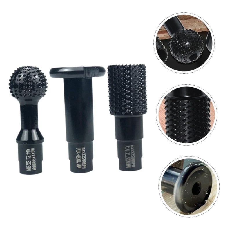 iplusmile 1Set Woodworking Rotary Burr Tool Assortment for Angle Grinders