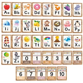 Alphabet Letters for Wall - ABC Alphabet Poster Classroom Wall Alphabet Alphabet Wall Chart Kindergarten Elementary Classroom Wall Decor Daycare Homeschool Supplies (Brown)