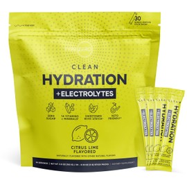 Type Zero Clean Hydration + Electrolytes Drink Mix (30 Single-Serving Packets) (Citrus Lime Flavored) - Advanced Hydration for Any Occasion