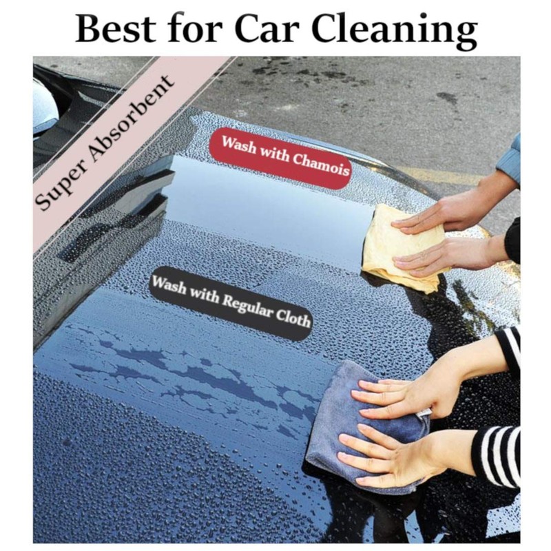 SHEEPSKIN ELITE Chamois Drying Cloth Car Drying Towel Real Leather