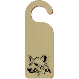 'Hyena Side View' 200mm x 72mm Door Hanger/Sign (DH00045955)