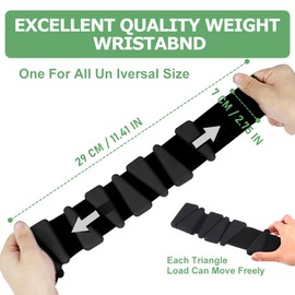 KGAUT Wrist Weights Set of 2, Adjustable Silicone Wrist and Ankle Weights for Women and Men, Adjustable Silicone Weight Bracelets (1Lbs Each) Suitable for Yoga, Pilates, Dance, Running, Jogging (Black, 2 lbs Pair (1lb Each)) (Black, 2 lbs Pair (1lb Each)