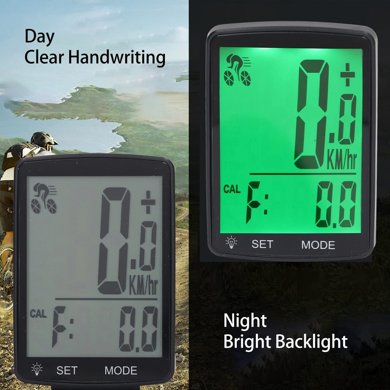 YA100 A Bicycle Speedometer 2.8in LCD Display Cycling Speedometer Wireless
