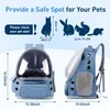 pawstrip Cat Backpack Carrier Transparent Pet Travel Carrier Airline Approved