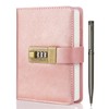 WEMATE Journal with Lock, Diary with Lock 192 Pages, Password