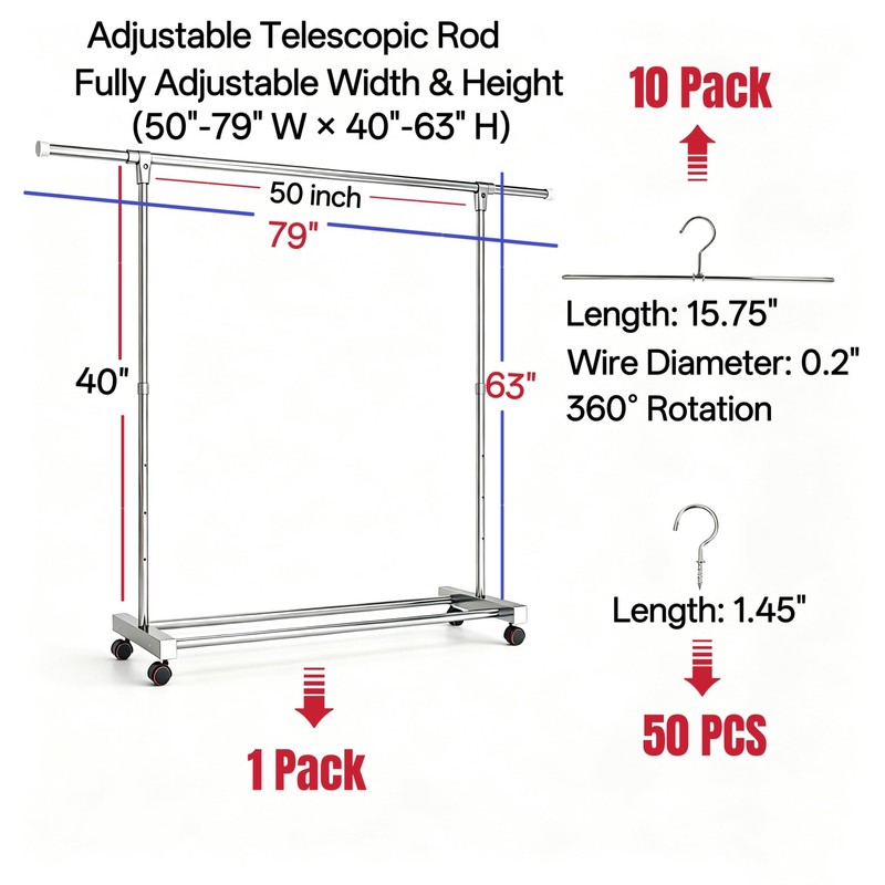 Cabinet Door Painting Hanger System with Drying Rack, 10Pack 360°
