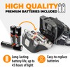 Foxelli LED Headlamp Flashlight for Adults & Kids, Running, Camping,