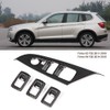 Left Drive 4pcs Window Lift Button Switch Decoration Trim Fit