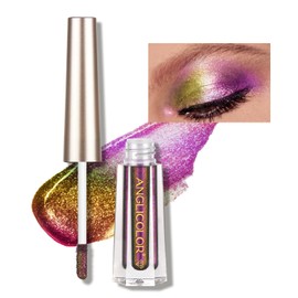 Diamond Chameleon Liquid Eyeshadow Metallic Changing Holographic Glitter Multichrome Eyeshadow Eye Shadow Long Lasting and Pigmented Sparkling & Shimmer Eyes Makeup (#102 WONDER)