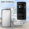 Chrome Rear View Main Door Mirror,Upper Flat Mirror,Right Passenger Side