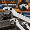 Adjustable Hook Spanner Wrench for Metal Fasteners – Chrome Vanadium