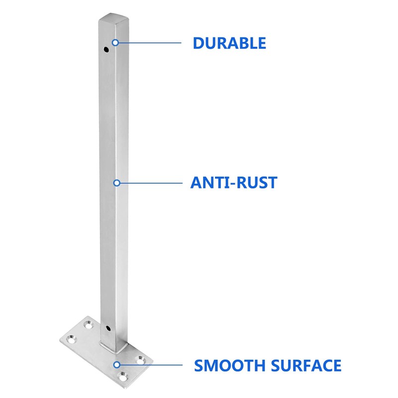 Luomorgo 4 Pcs 16" Floating Shelf Bracket Stainless Steel Heavy