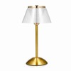 LED Crystal Table Lamp Bedroom Study Room Rechargeable Night Lamp