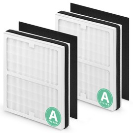 HSIAMEN IAF-H-100A Filter A Compatible with Idylis Air Purifier Replacement Filters A Models IAP-10-100 IAP-10-150 AC-2119 IAPC-40-140 FAP-C01-A, 2 HEPA Filter & 4 Carbon Pre-Filter