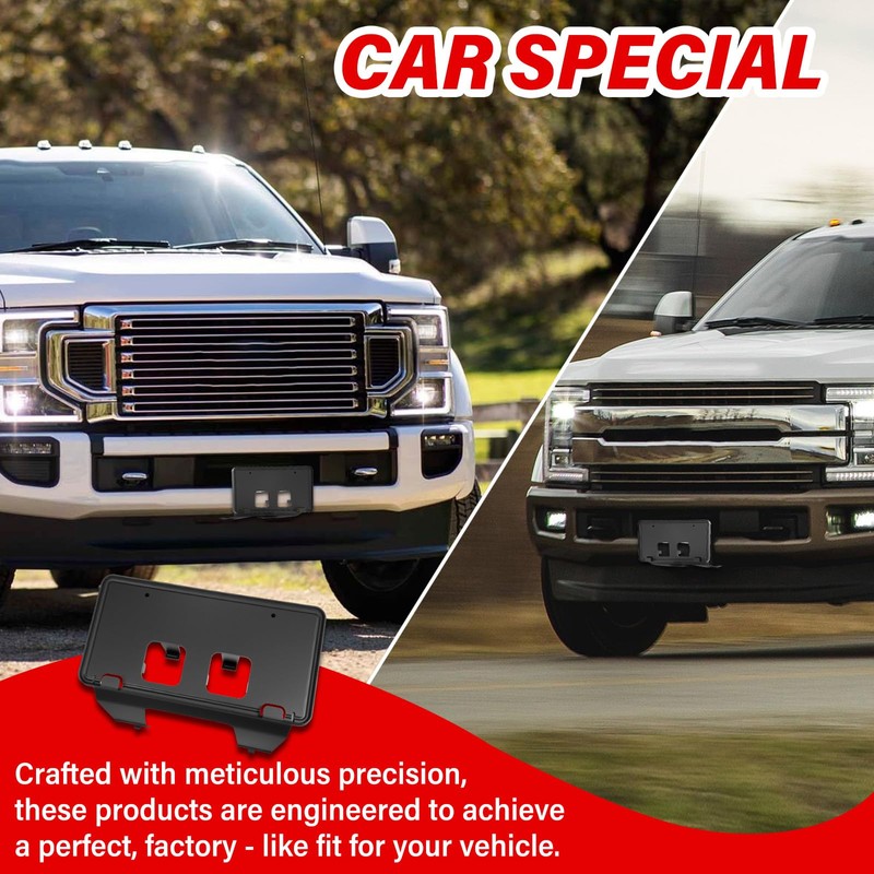 Heavy-Duty ABS Front License Plate Bracket – License Plate Holder