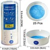 Disposable Ashtrays 25-Pack Water-Activated, Portable Paper Ashtrays for Car Cup