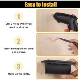 T-SUN 6Pack Solar Powered Decking Lights Solar Step Lights Outdoor for Deck Fence