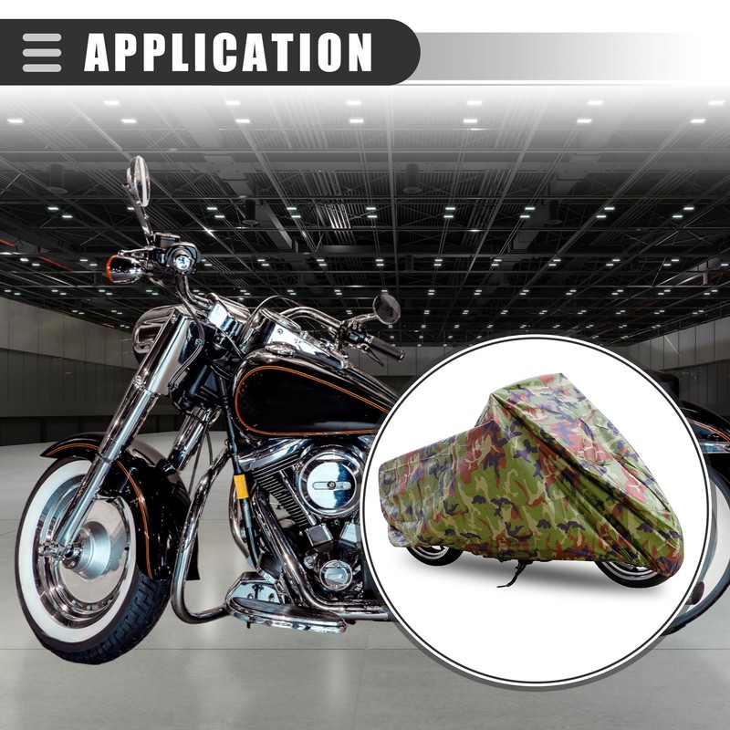 Motoforti Universal Motorcycle Cover, Motorbike Cruisers Rain Cover, XL Size,