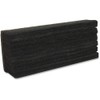 Lorell Chalkboard Eraser, All-Felt, Dustless, Black (LLR1)