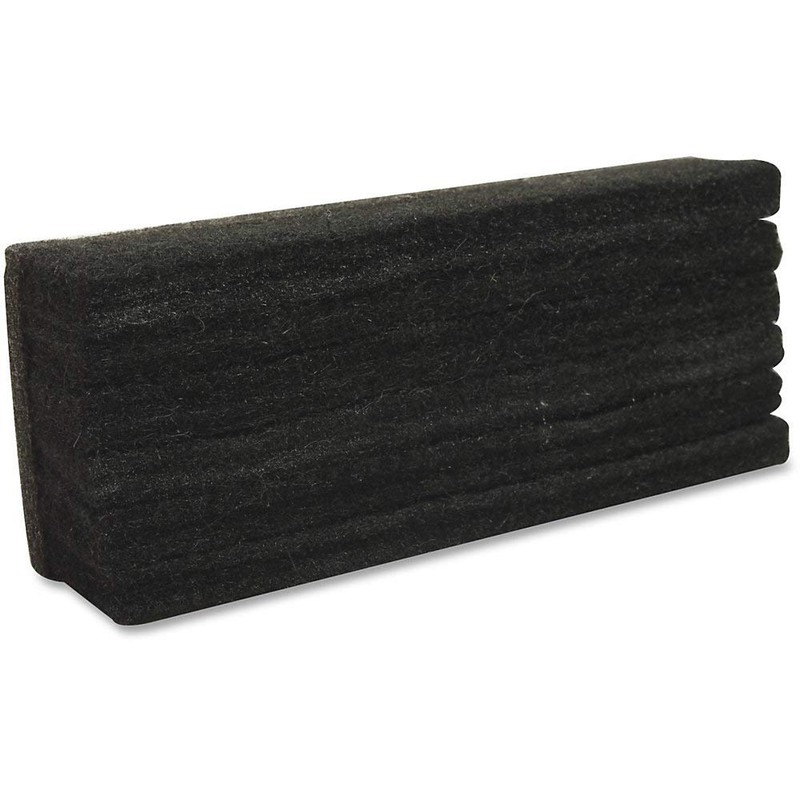 Lorell Chalkboard Eraser, All-Felt, Dustless, Black (LLR1)