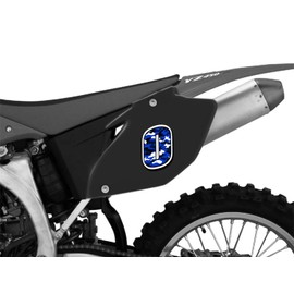 Biomar Labs® 1 x Vinyl Sticker Blue Military Camouflage Auto Moto Motocross Motosport Start Racing Number 0 Rally Race Car Bike Motorcycle Tuning N 210