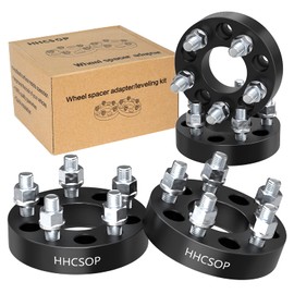 HHCSOP 5x4.5 to 5x5.5 Wheel Spacers, 1.25" 5x114.3 to 5x139.7 Wheel Adapters for Ford Mustang Ranger Edge Crown Victoria Explorer | Jeep Wrangler Liberty Grand Cherokee with 1/2x20 Studs & 73mm Bore