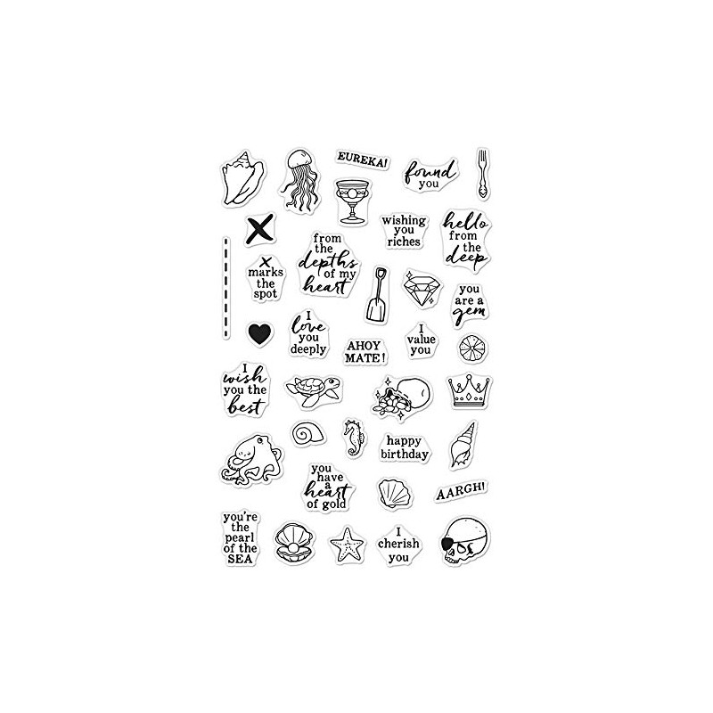 Hero Arts Clear STMP, Deep Sea Messages