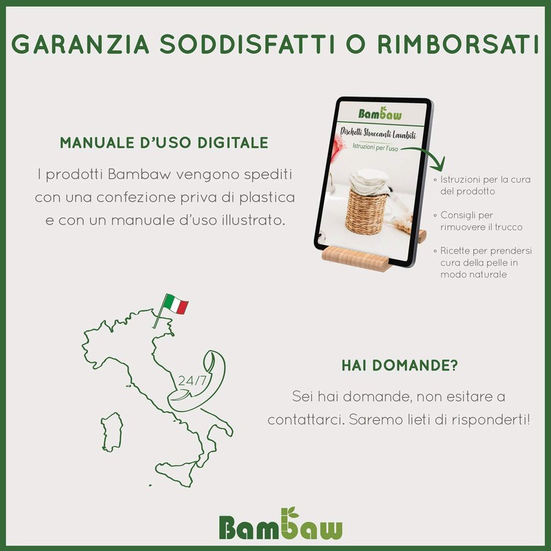 Dischetti struccanti lavabili in bambù | 16 dischetti struccanti riutilizzabili