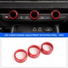 AuTK Air Conditioning, Vent Knob Cover for Honda Civic Accessories