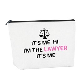 Lawyer Gifts for Women Colleague Makeup Bag Present for Lawyers Future Lawyer Law School Graduation Gift Ideas Make Up Bags for Classmate Cosmetic Bags for Women (1 Pcs)