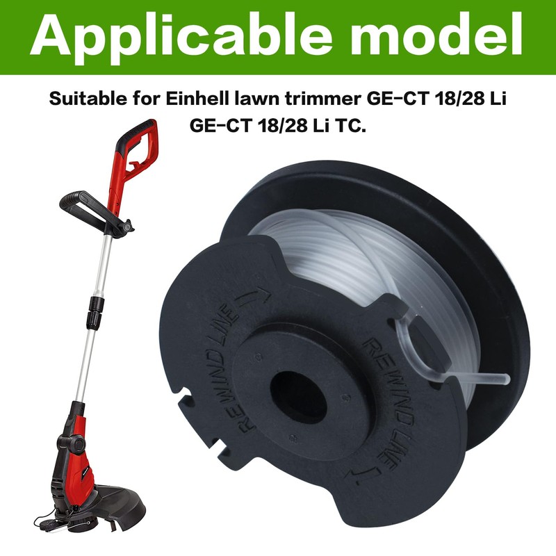FUSHUI Pack of 3 Replacement Spools, Trimmer Line for Einhell