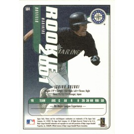 2001 Upper Deck Victory Baseball #564 Ichiro Suzuki Rookie Card