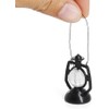 2Pcs 1/12 Miniature Lantern for Craft Mini Kerosene Hurricane Lamp