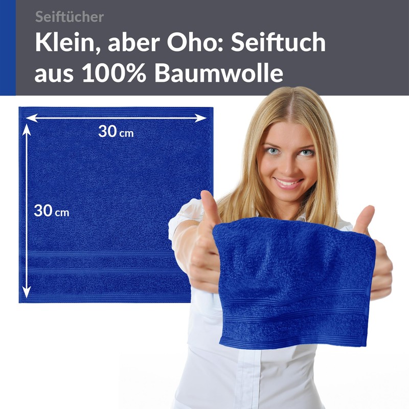 Lashuma Terry Cloth Wash Cloth Set 30 x 30 cm