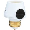Westek 6009B 100W Full Range Lamp Socket Manual Dimmer, White