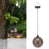 5.9in Solar Lantern Garden Garden LED Solar Hanging Lights Round