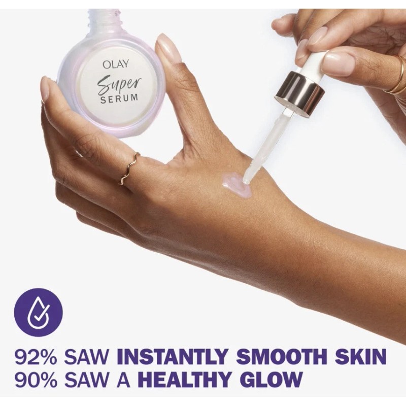 Olay $34.99 Olay Super Serum 5-in-1 Anti-Aging Face Serum, Smoothing