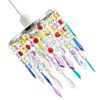 Modern Waterfall Design Easy Fit Pendant Shade with Multi Coloured