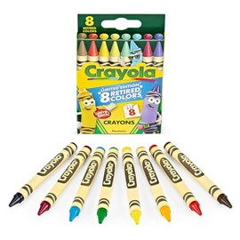 Crayola Crayons Limited Edition with 8 Retired Colors, 1 Box
