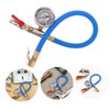 FUNOMOCYA Tire Inflator Pressure Gauge with Heavy Duty Hose Quick