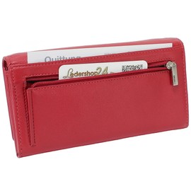 Branco Women's Leather Purse Various Colours, red, Women's Landscape Wallet
