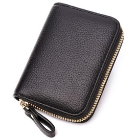 Grehge RUOJLING 1 x EC Card Case, Card Case with Coin Compartment, Credit Card Case, Card Holder, Card Holder, Credit Card Holder, RFID Protection, 11 Compartments, with RFID & NFC Protection (Black),