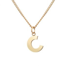 GD GOOD.designs Est. 2015 Women’s Necklace with Letters, 18 ct Gold, Waterproof, Skin-Friendly Chain with A-Z Pendant, Initial Chain, Stainless Steel, No Gemstone