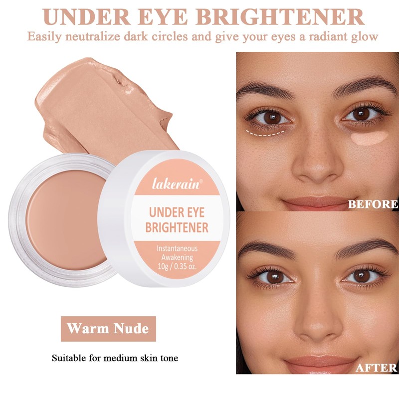 Under Eye Brightener, Concealer Full Coverage for Dark circles, Lightweight