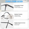 WEMOOTANTS Reading Glasses 1.5 Men, with Detachable Polarized Sunglasses Clip,