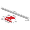 Center Gauge 12in 45° 90° Line Ruler Measuring Scribing Tool