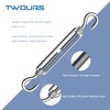Hook & Hook Turnbuckles Twours 304 Stainless Steel Heavy Duty