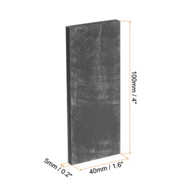 sourcing map Graphite Block Rectangular Graphite Electrode Plate 100 x 40 x 5 mm for Melting Casting Electrolysis Electroplating Pack of 2