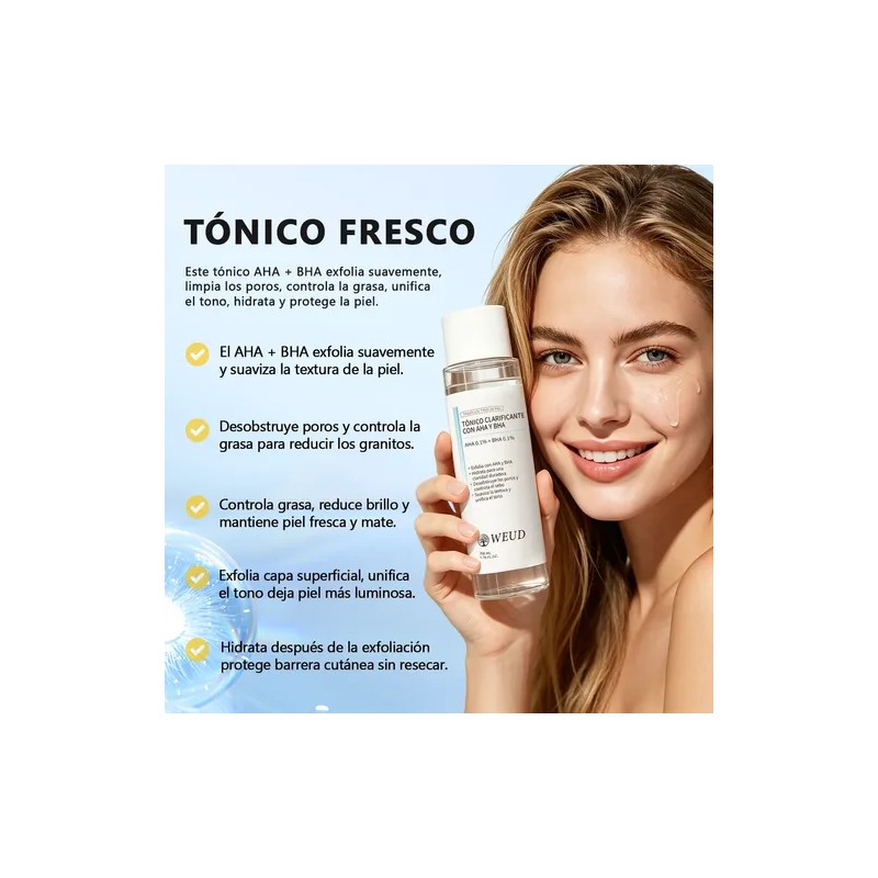 3pcs Weud Tónico Luminosidad, Hidratación Y Control De Grasa